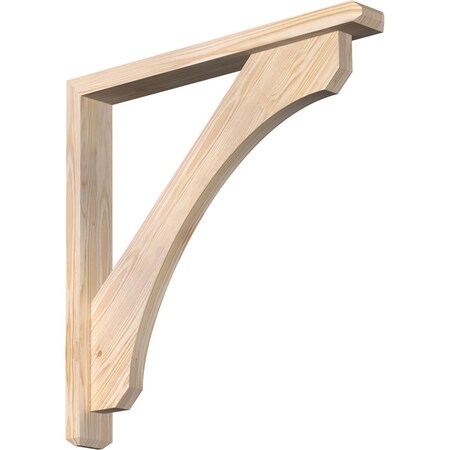 Ekena Millwork Legacy Craftsman Smooth Bracket w/ Offset Brace, Douglas Fir, 3 1/2"W x 28"D x 28"H BKT0402X28X28LEC04SDF